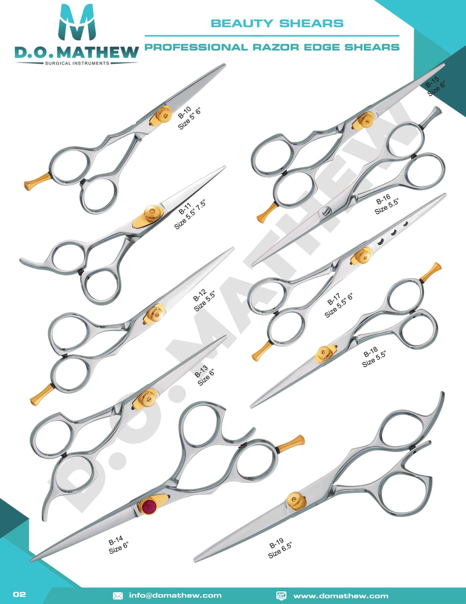 Professional Razor Edge Shears